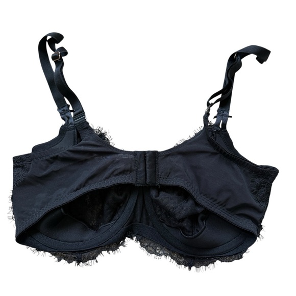 Victoria's Secret Dream Angels Push Up Bra 36DD Black Lace Unlined Underwire - Picture 4 of 6